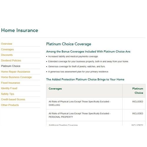 Amica image: Platinum Choice Coverage gives your home and belongings even better protection.