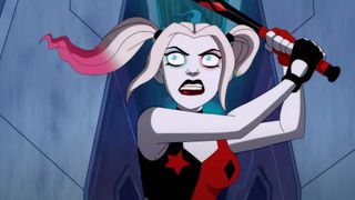 Harley Quinn swings her bat in Harley Quinn season 5