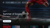 Google TV Summer of Soccer graphic