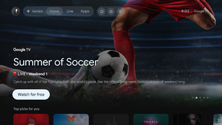 Google TV Summer of Soccer graphic