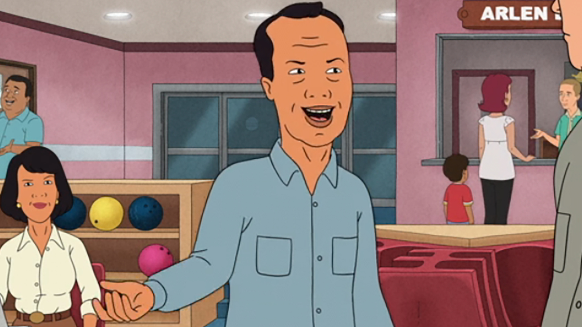 Kahn Souphanousinphone gloating in King of the Hill season 14