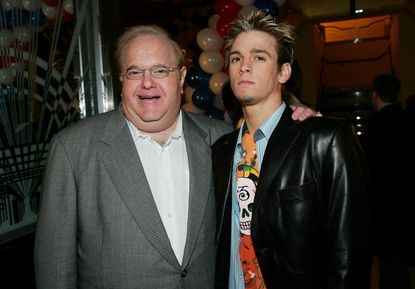 Lou Pearlman and Aaron Carter.