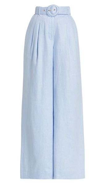 Zimmermann Tama Linen Wide Leg Pants