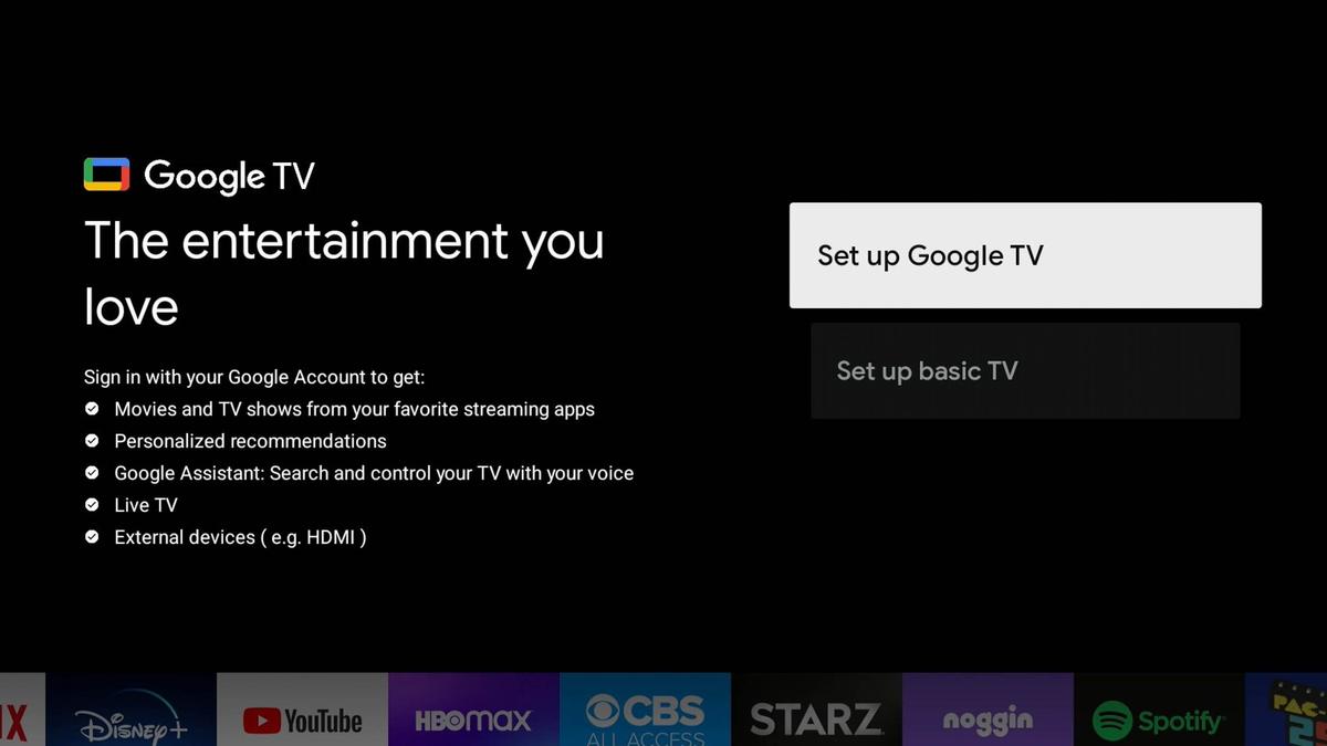 Google TV Basic TV