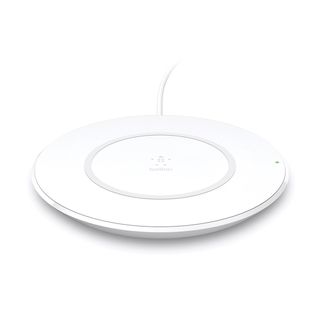 Belkin Boost Up Wireless Charging Pad on a white background.