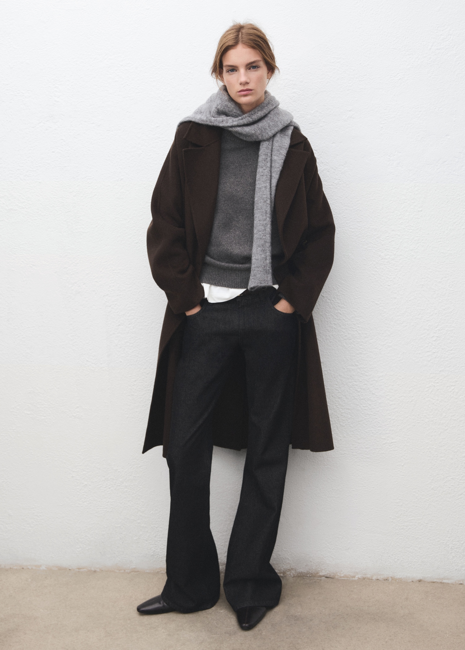 Handmade Oversized Wool Coat - Women | Mango United Kingdom