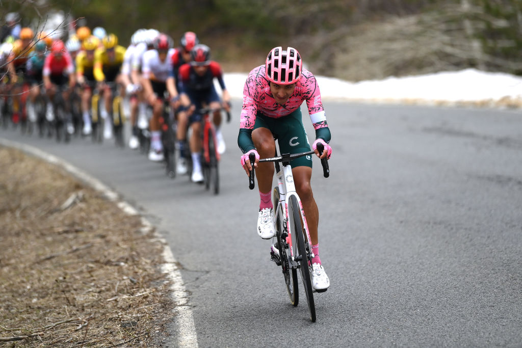 BO TALL SPAIN MARCH 24 Diego Andres Camargo Pineda of Colombia and EF Education Easypost competes during the 101st Volta Ciclista a Catalunya 2022 Stage 4 a 1665km stage from La Seu dUrgell to Bo Tall 2015m VoltaCatalunya101 WorldTour on March 24 2022 in Bo Tall Spain Photo by David RamosGetty Images