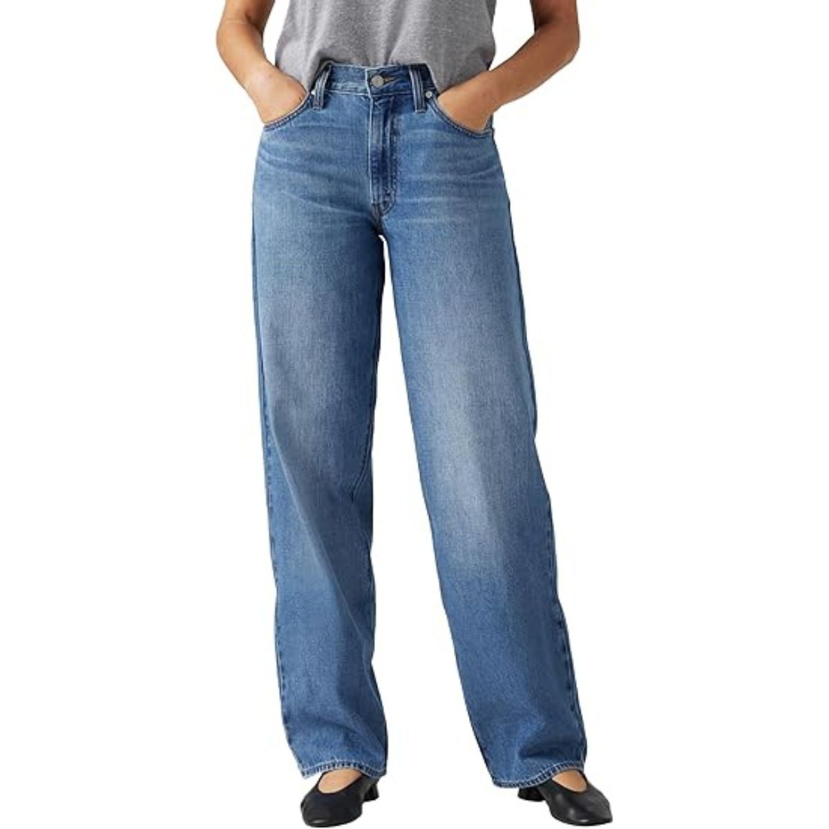 Levi&#039;s Women&#039;s Baggy Dad Jeans, Heavy Check, 27w X 32l