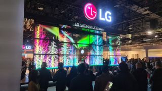 LG Signature OLED T displays