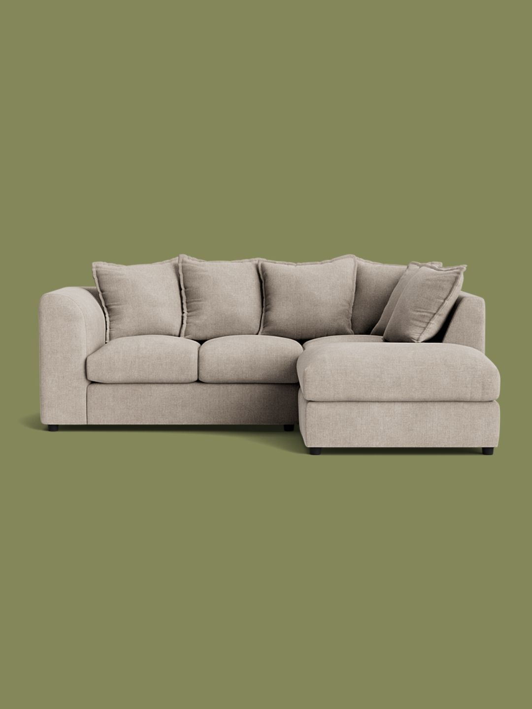 Sofa CLub, Clapham Luxe Chenille Right Corner Sofa in Summer Linen