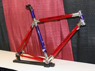 Primus Mootry principal Joe DePaemelaere built this frame for himself and he estimates he's invested about sixty hours of labor from start to finish.