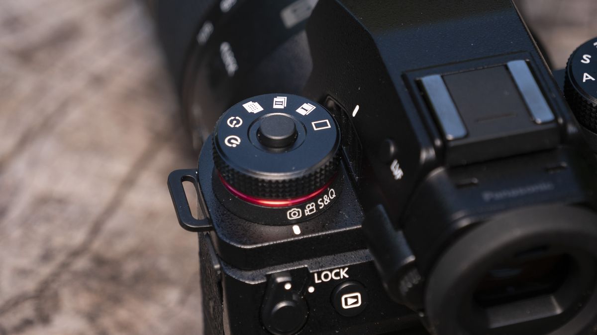 Panasonic Lumix S1 II mirrorless camera's photo video switch