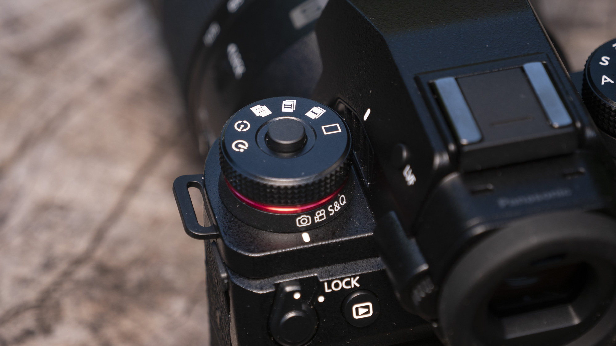 Panasonic Lumix S1 II mirrorless camera's photo video switch