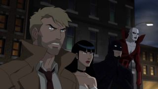 Batman with Justice League Dark members John Constantine, Zatanna and Deadman