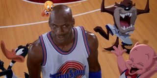 Michael Jordan and his Tune Squad teammates in Space Jam