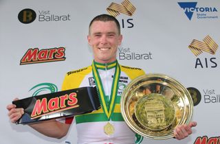 2017 champion Rohan Dennis with his spoils
