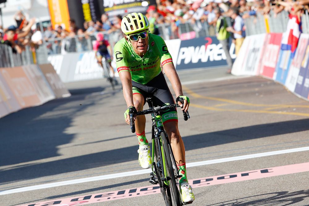 Rigoberto Uran finishes third during Milano-Torino
