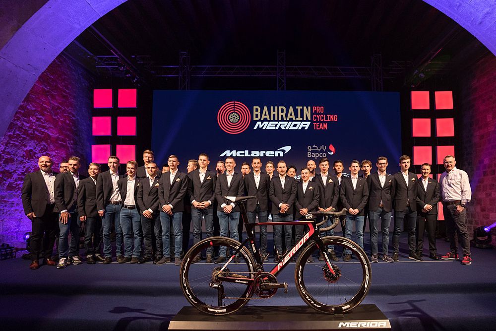 Bahrain-Merida team presentation of the 2019 team