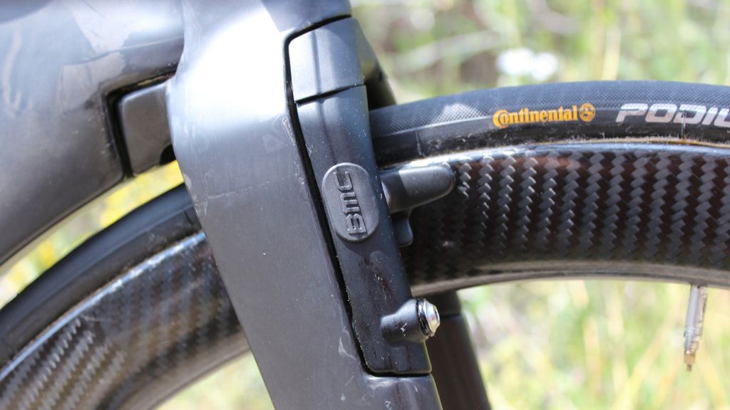 The timemachine's integrated front brake