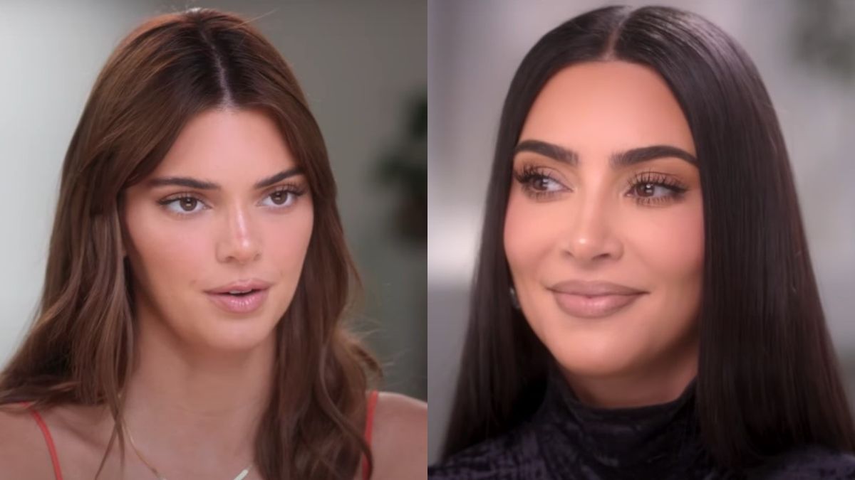 Kendall Jenner and Kim Kardashian on The Kardashians.