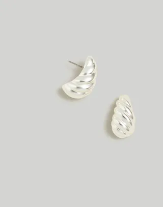 Puffed Droplet Stud Earrings