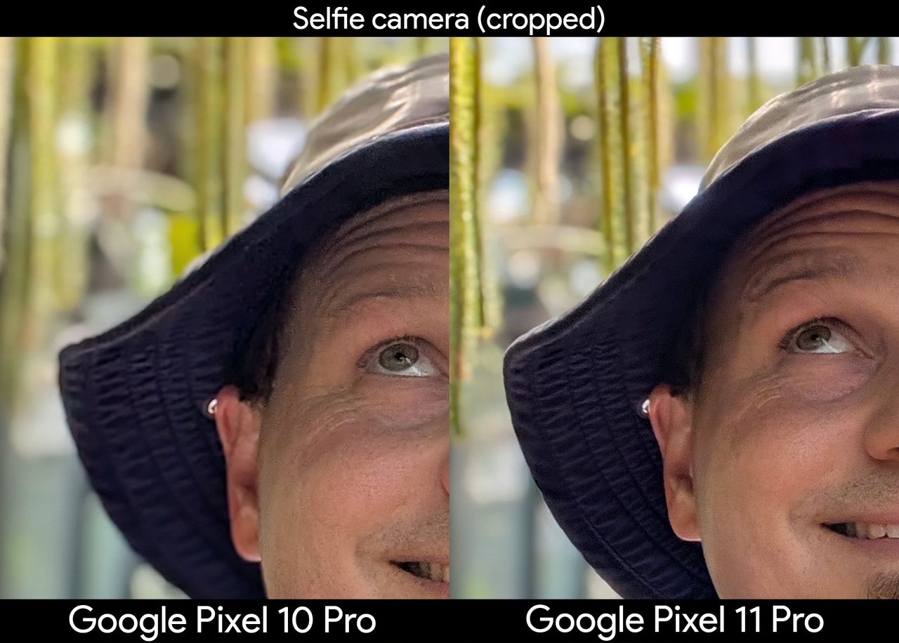Comparing camera portrait modes between the Google Pixel 11 Pro and Pixel 10 Pro