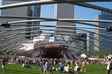 Art and Sound Crisscross Pritzker Pavilion