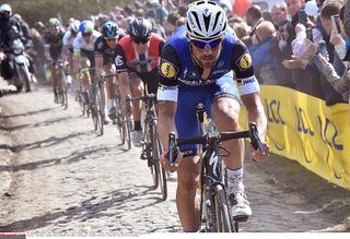 Boonen puts the hammer down during the 2016 Paris-Roubaix