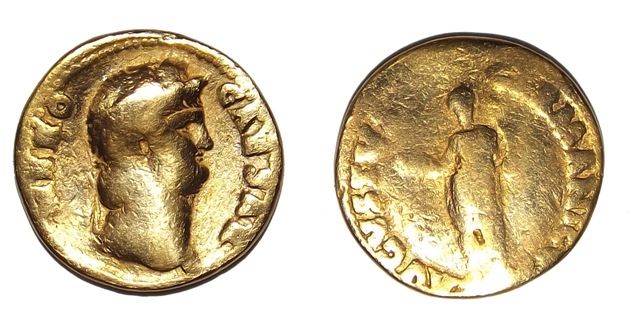 rare aureus coin of emperor nero