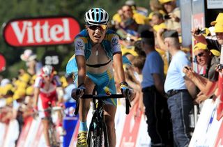Janez Brajkovic (Astana) fought hard to keep his losses to 46 seconds
