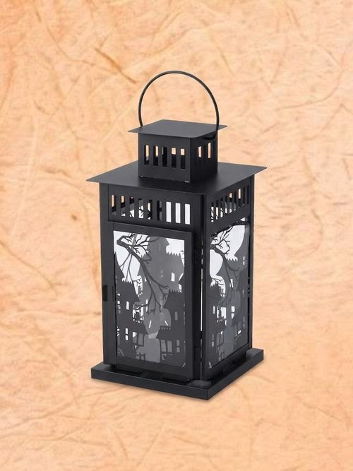 Kustfyr Lantern for Pillar Candle, In/out - Black 17 &frac14; "
