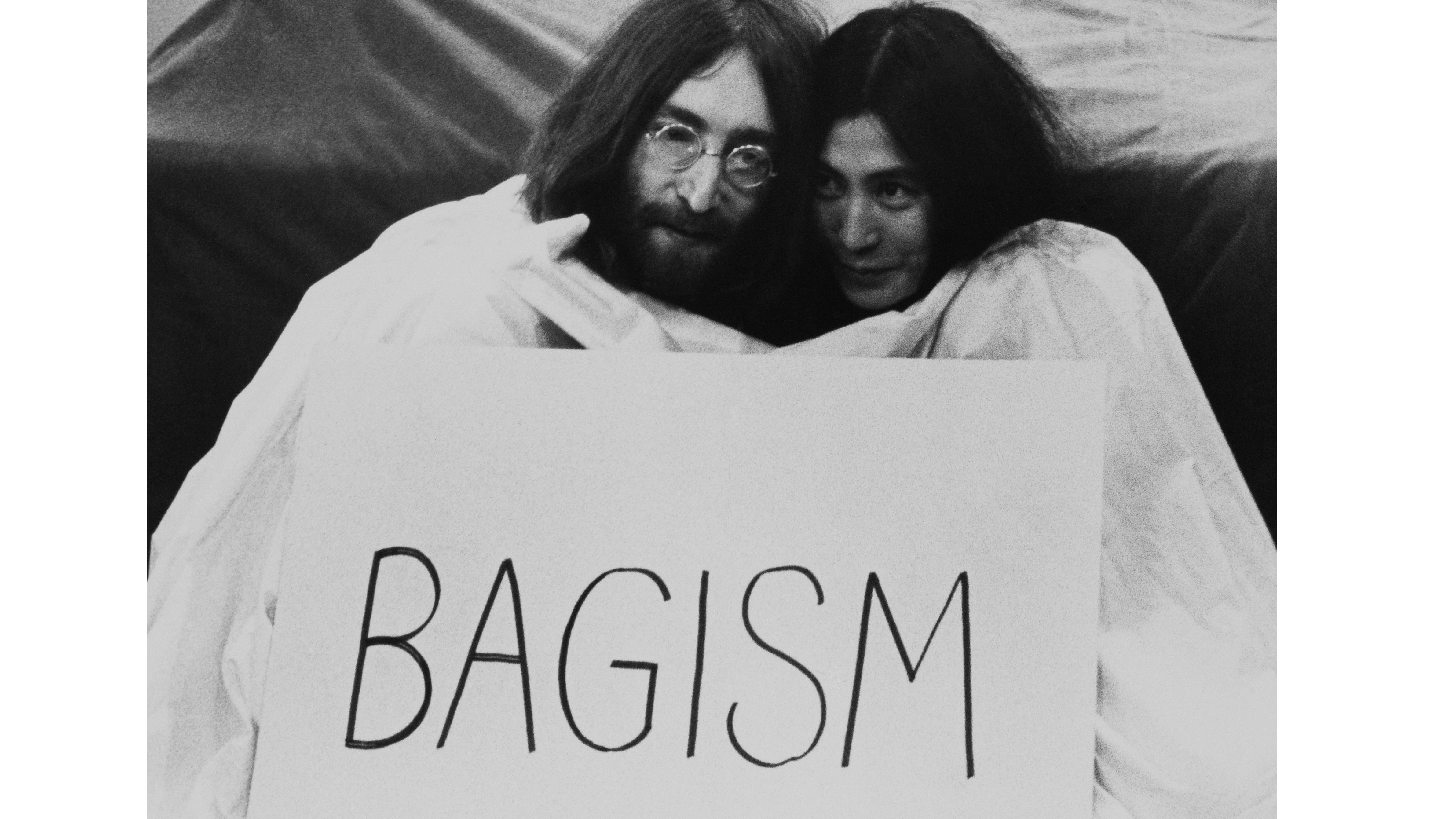 John Lennon And Yoko Ono In A Bagism Way On April 1969