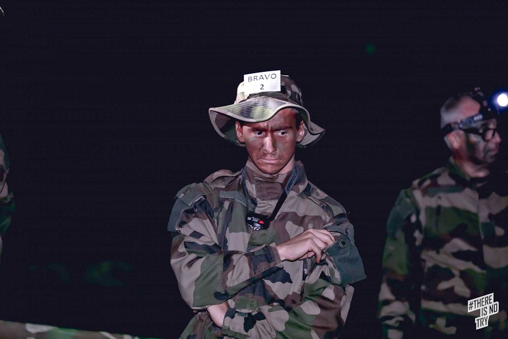 Bryan Coquard gets ready for the night training at Vital Concept's military camp