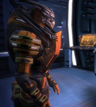 Mass Effect combines science-fiction role playing games with third-person shooter action.