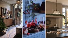 Three homes decorated for the holidays