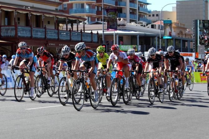 The bunch allowed the leaders to stay away for a handful of laps