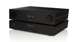 Arcam A15 and Arcam CD5 stacked on top of each other