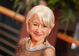 Helen Mirren arrives for the Homage Helen Mirren Honorary Golden Bear award ceremony during the 70th Berlinale International Film Festival Berlin at Berlinale Palace on February 27, 2020 in Berlin, Germany