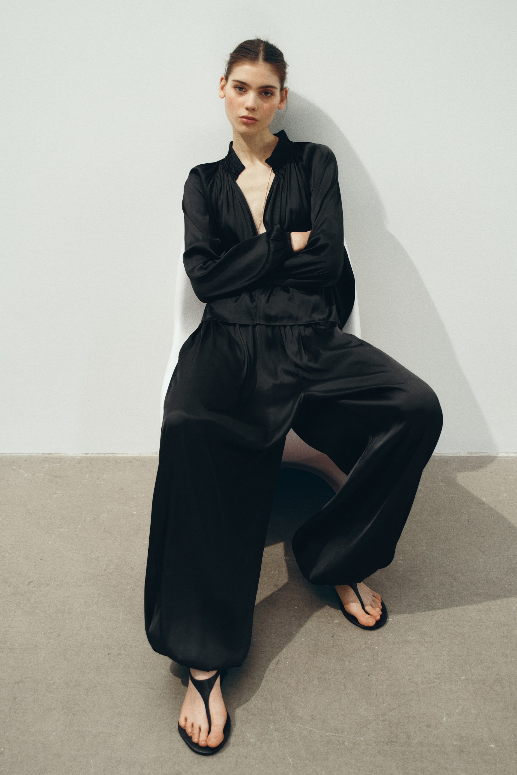 Balloon Trousers - Dark Brown