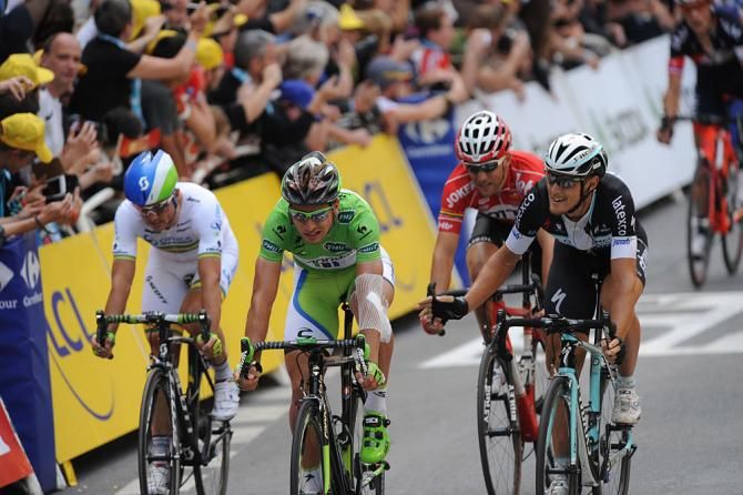 Matteo Trentin beat a charging Peter Sagan