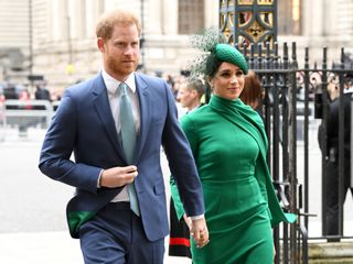 Prince Harry and Meghan Markle at the Commonwealth Day Service in March 2020