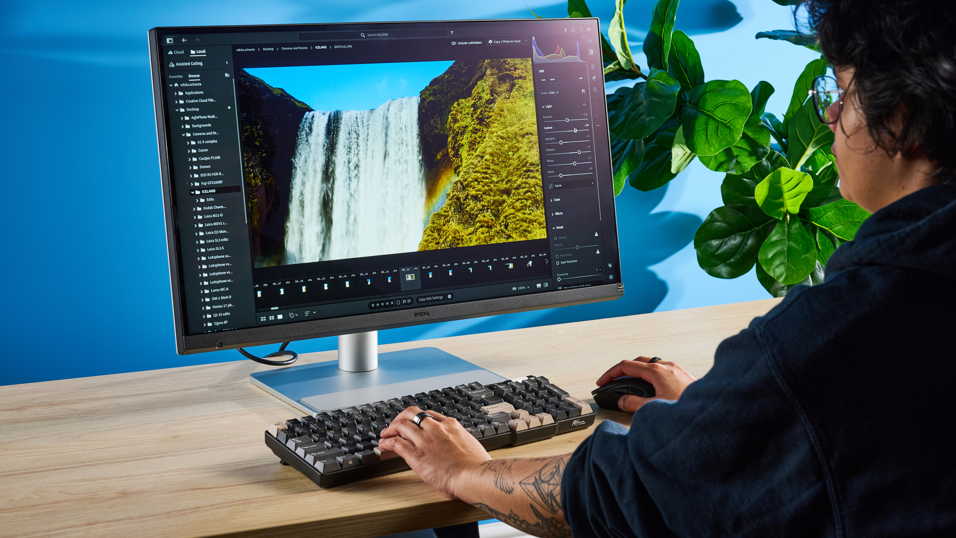 A BenQ MA270S monitor