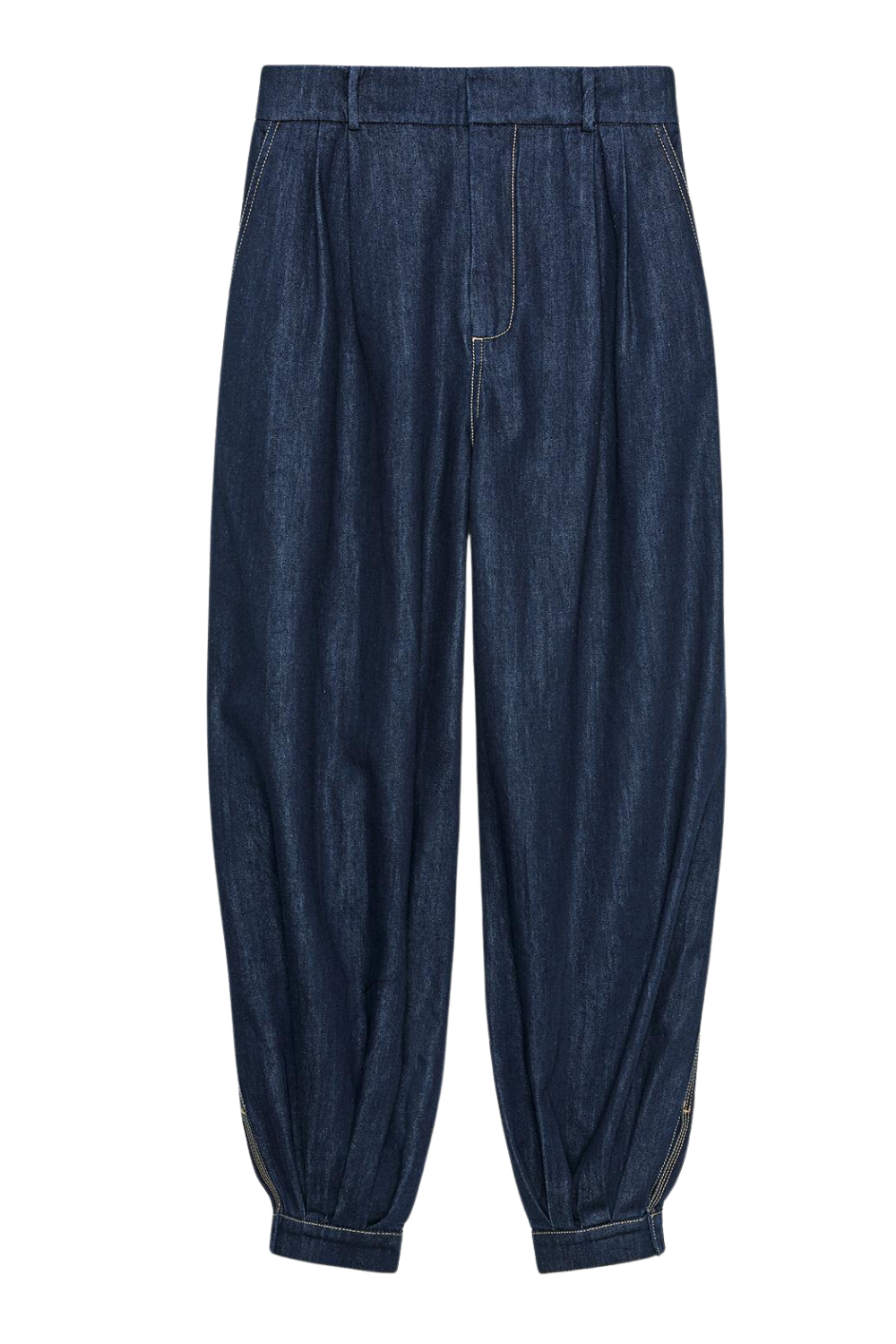 Zw Collection Puffed Denim Trousers