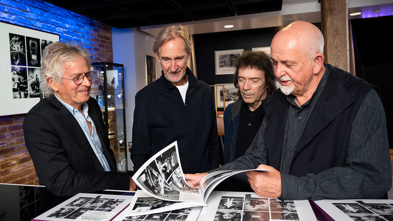 Tony Banks, Mike Rutherford, Steve Hackett and Peter Gabriel, London, September 2025