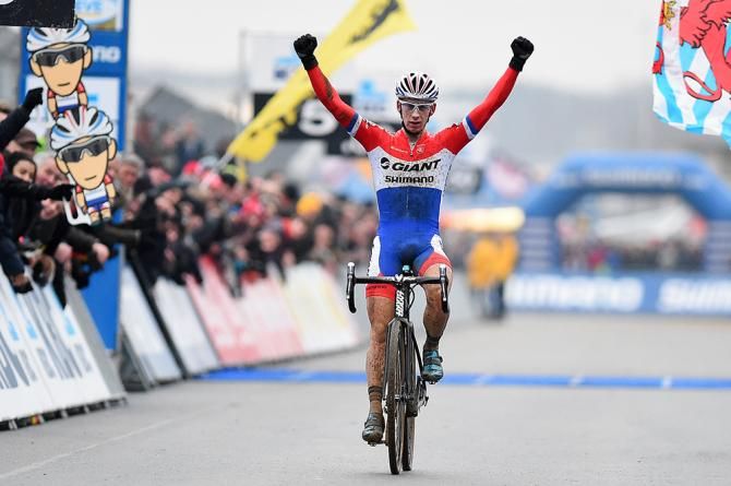 Van der Haar celebrates his second win in Zolder.