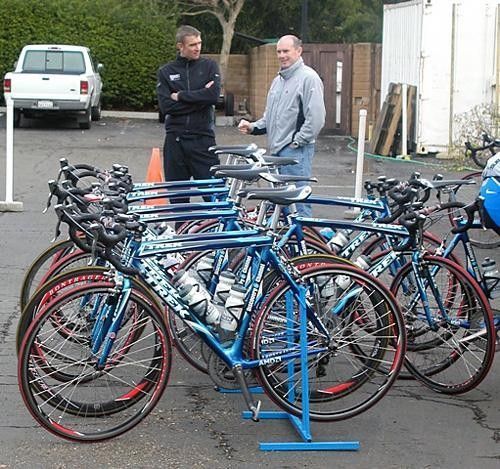 All lined up and waiting...