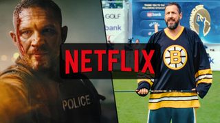 Tom Hardy in Havoc and Adam Sandler in Happy Gilmore 2