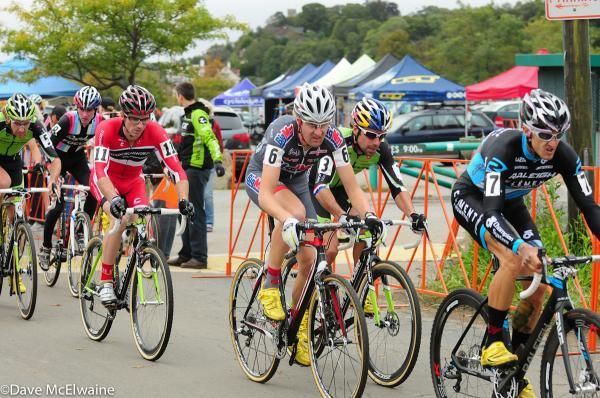 Ben Berden (Raleigh Clement) leads the men&rsquo;s field as they exit the pavement