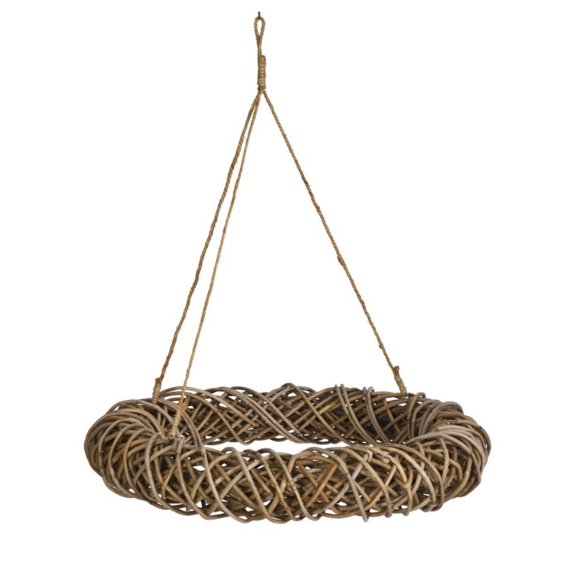 rattan hanging wreath