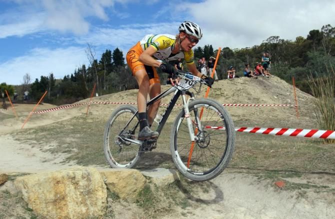 Jack Haig in second in the U23 race